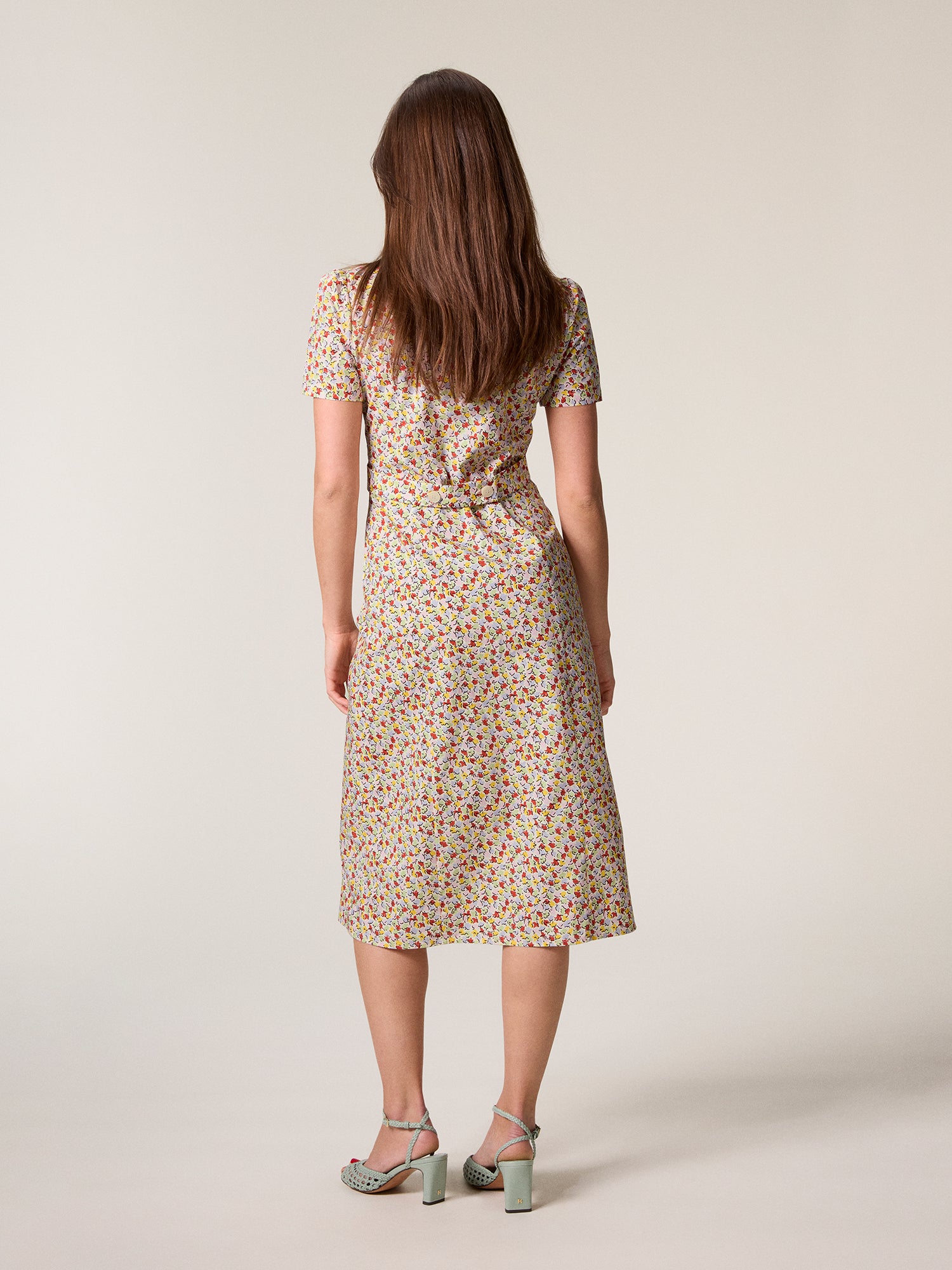 Midi dress in printed cotton poplin | Rouje Midi dress in printed cotton poplin | Rouje